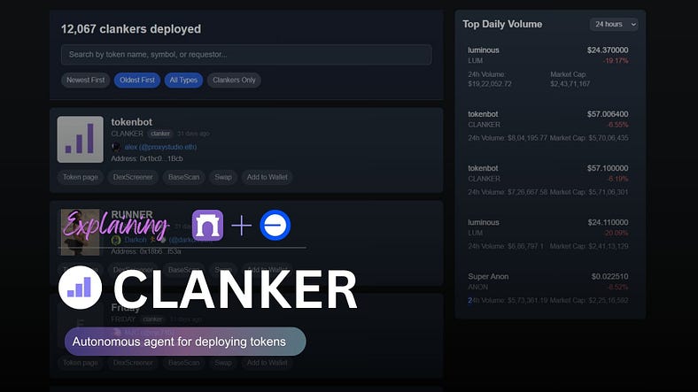 Simplifying Token Launches with&nbsp;Clanker