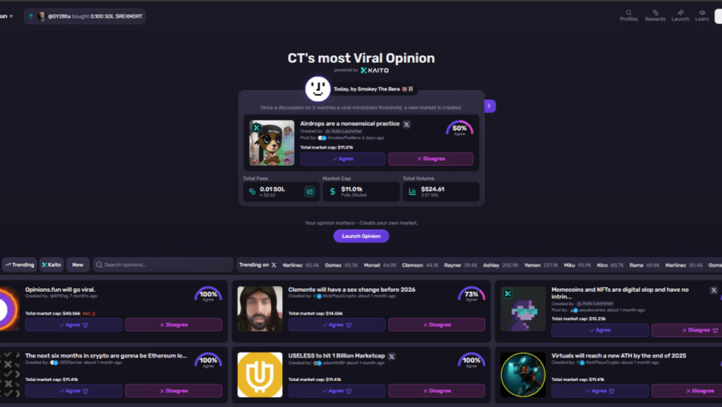 How Opinions.fun Revolutionizes Crypto Trading&nbsp;Culture